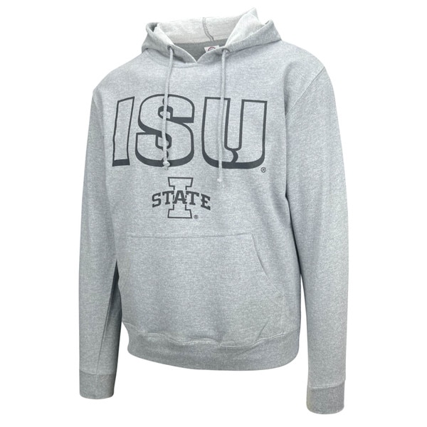 College House I-State Heather Gray Hooded Sweatshirt